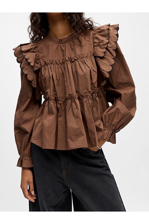 Oberteil mit langen Ärmeln OBJHOPE - 5