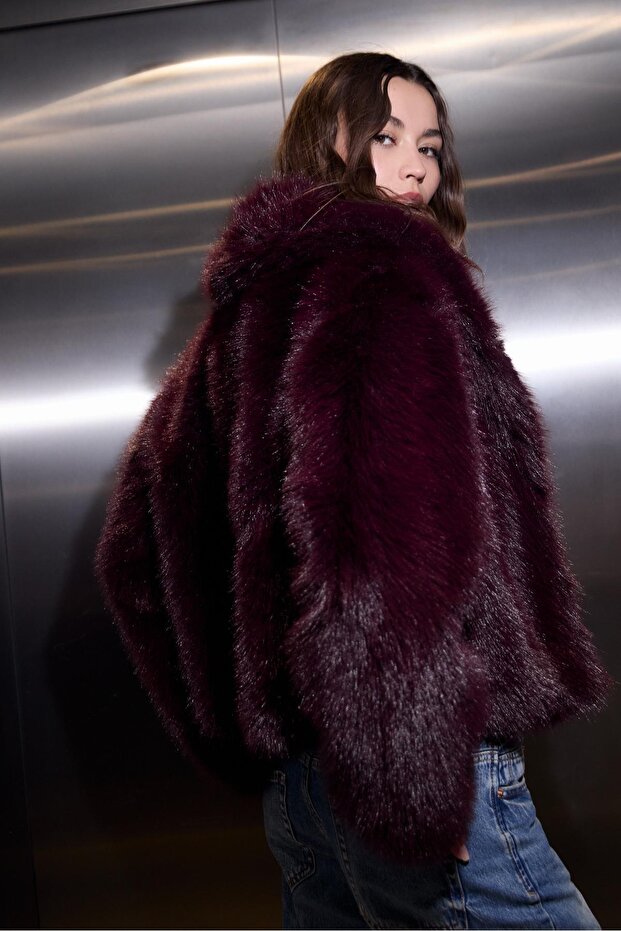 Suni kürk ceket - 4