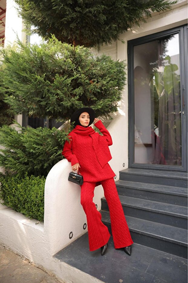 طقم مع وشاح - 8