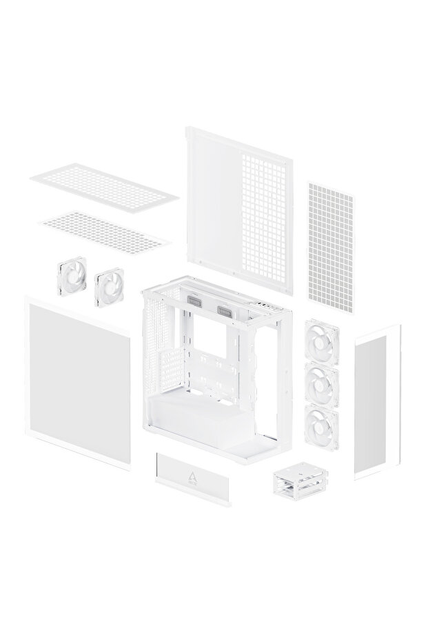 Корпус Xtender, MiddleTower, E-ATX, бял - 9