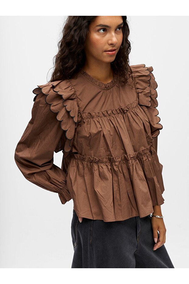 Oberteil mit langen Ärmeln OBJHOPE - 6