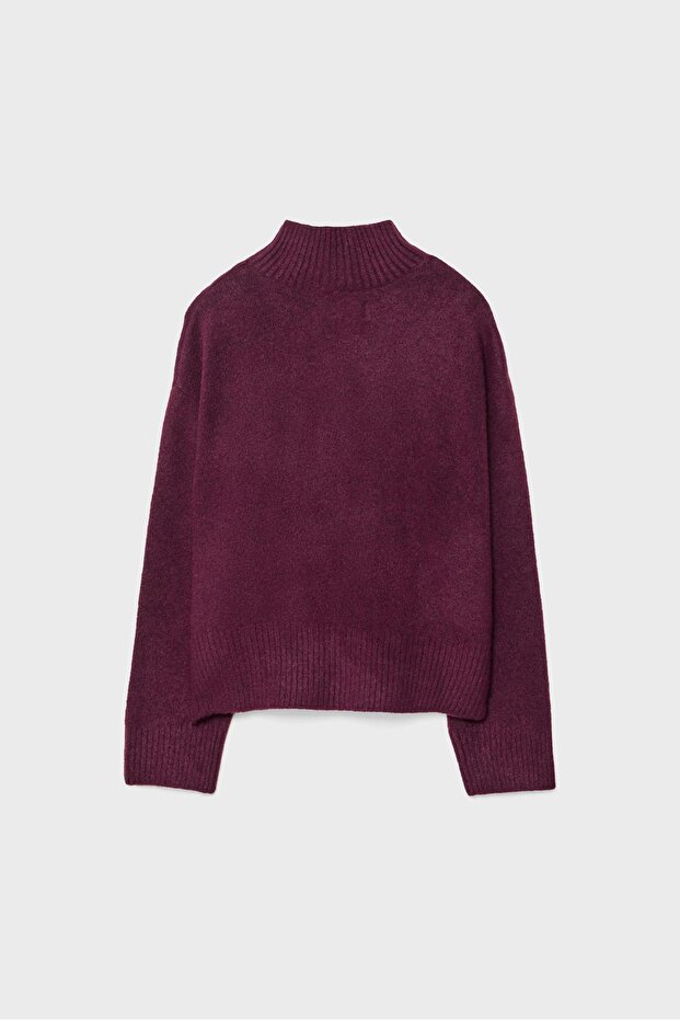 Düğmeli Örgü Kazak - 7