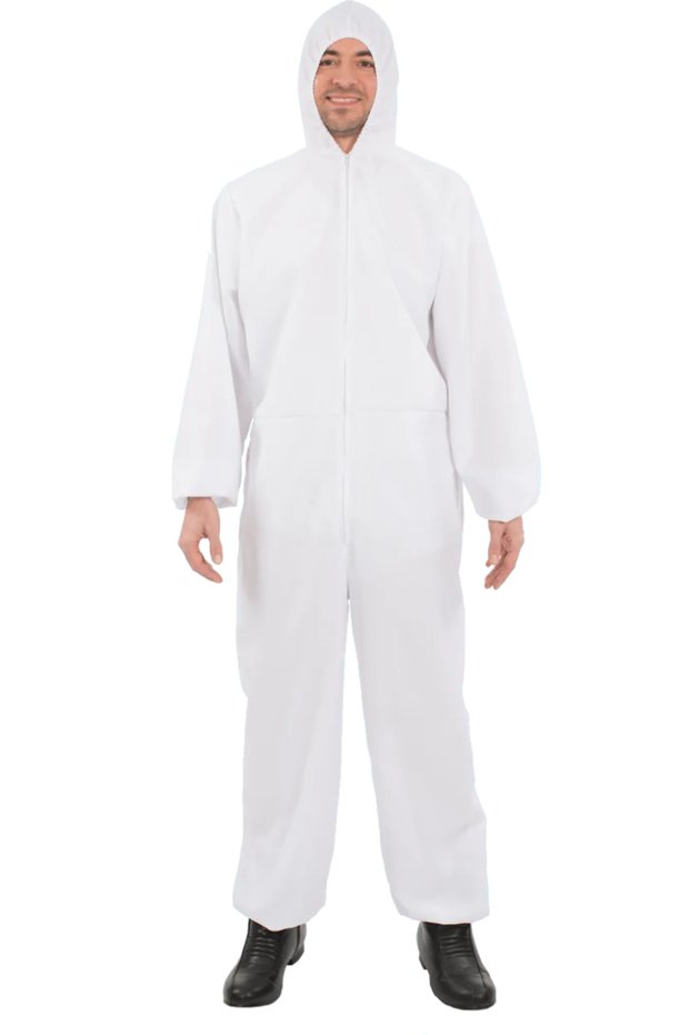 Bay Compatible White Jumpsuit Halloween Costume