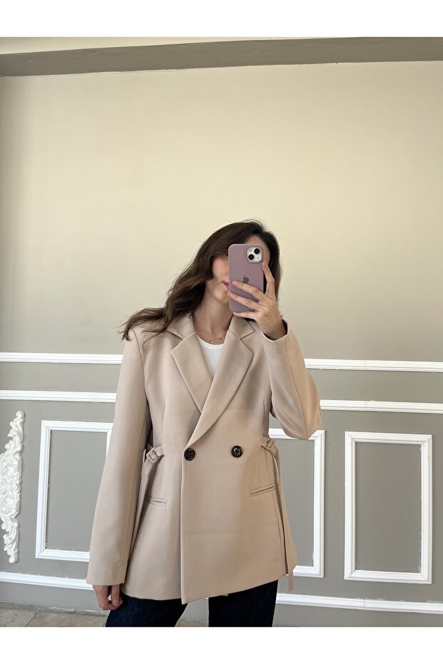 Perry Yandan Bağlamalı Ceket - 1