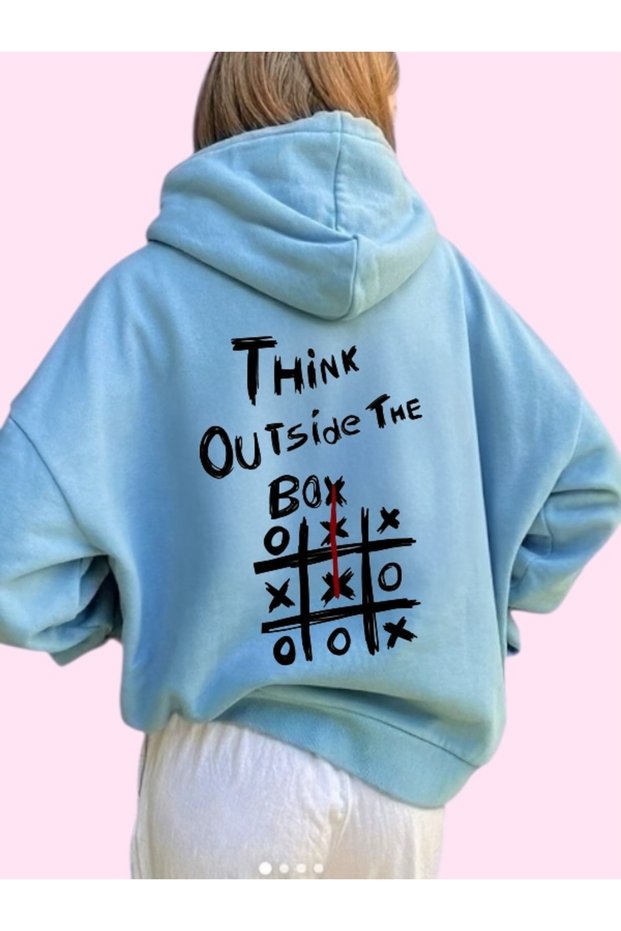 Unisex Box Colorful Custom Printed Cotton Oversize Hooded Sweatshirt