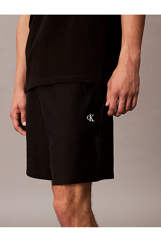 Erkek Premium Terry Monogram Şort - 2