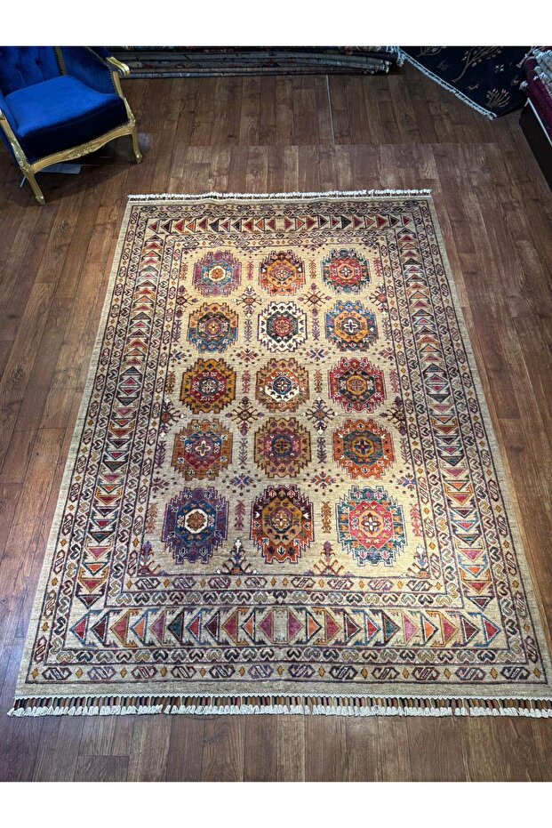 El dokuma Afgan halısı - 1