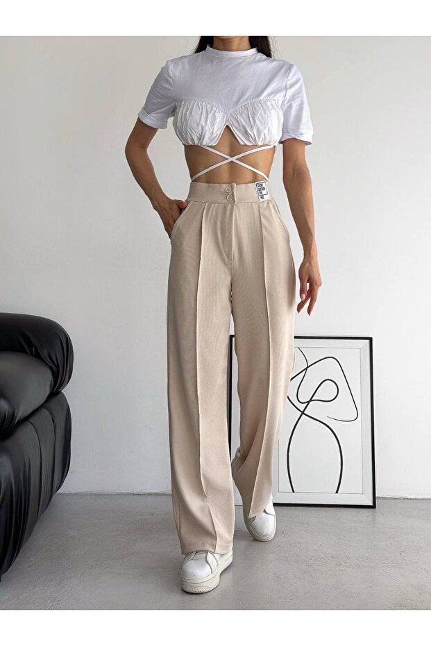 Kadın Palazo Pantolon - 3