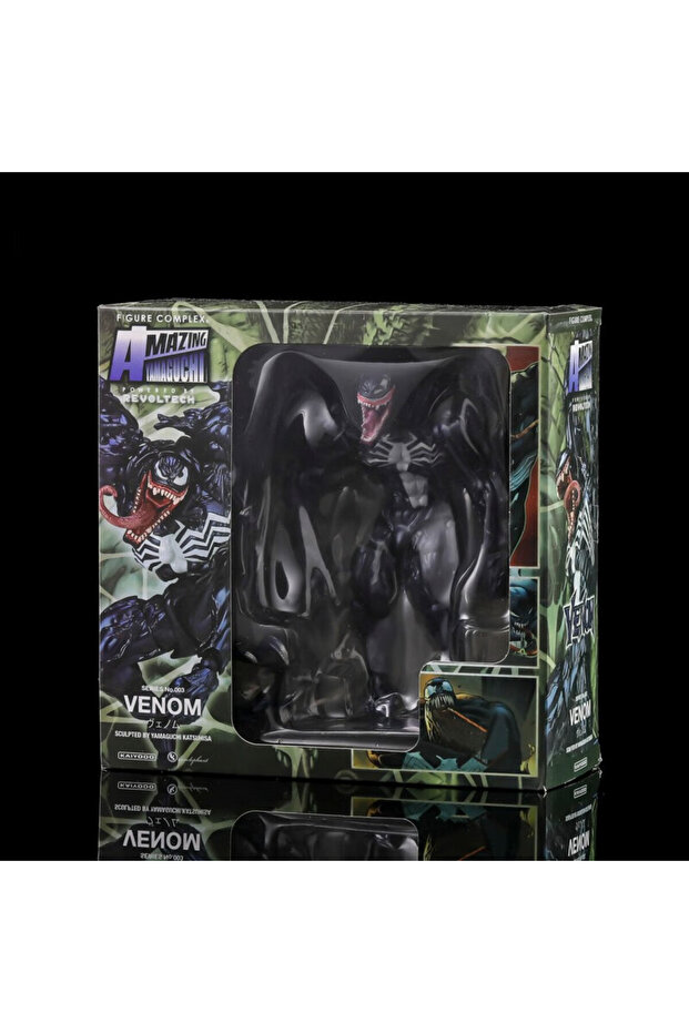 Venom AMAZING YAMAGUCHI Carnage Venom KAIYODO Spider Man Legends Action Figure Movable Change Face
