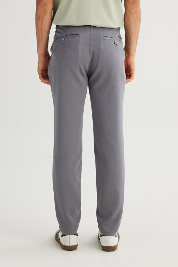 Erkek LM0400001 Örme Chino Pantolon / Gray STD - 3