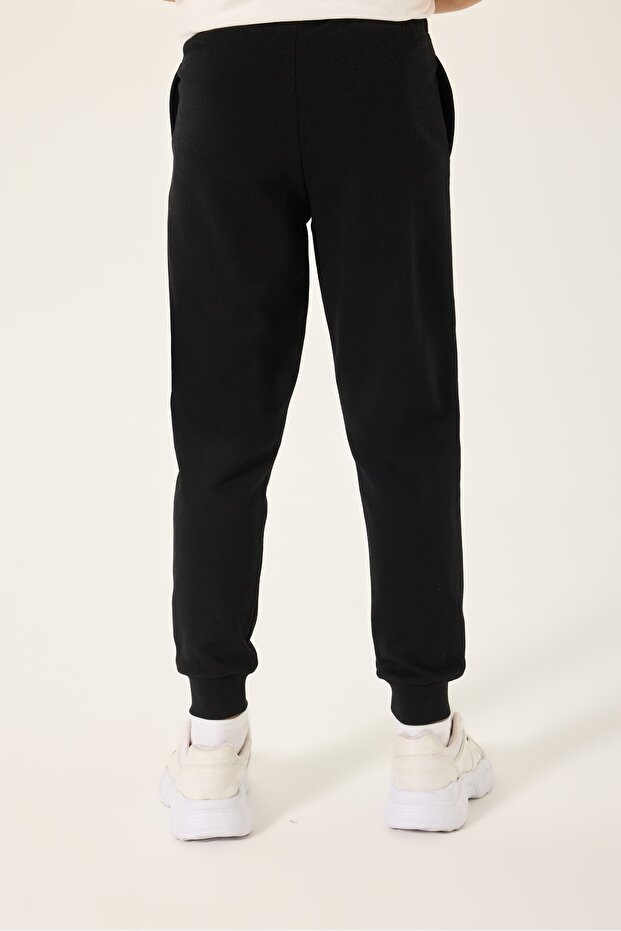 بنطال رياضي أسود بثلاثة خيوط-35271LW - 4