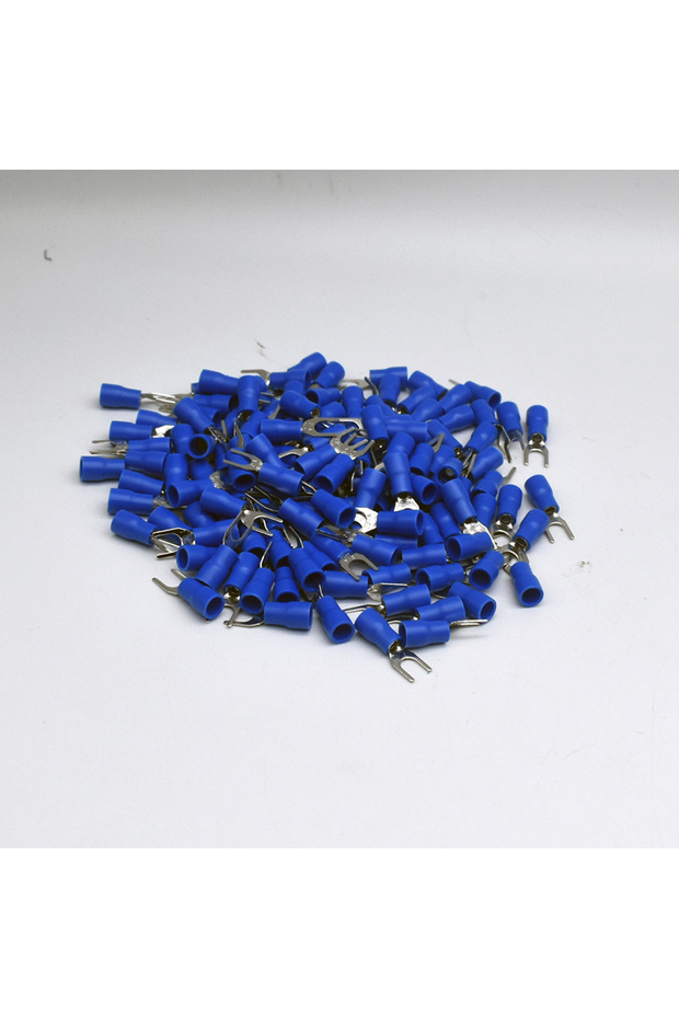 BLUE 1000Pcs SV2-4 Y Type fork Female Splice Terminal Plug Crimp Wire Cable Connector Electric Serti