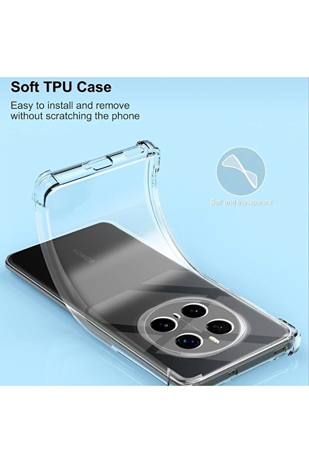 Top-Grade AntiShock Case for Honor Magic7 Pro, Transparent - 2