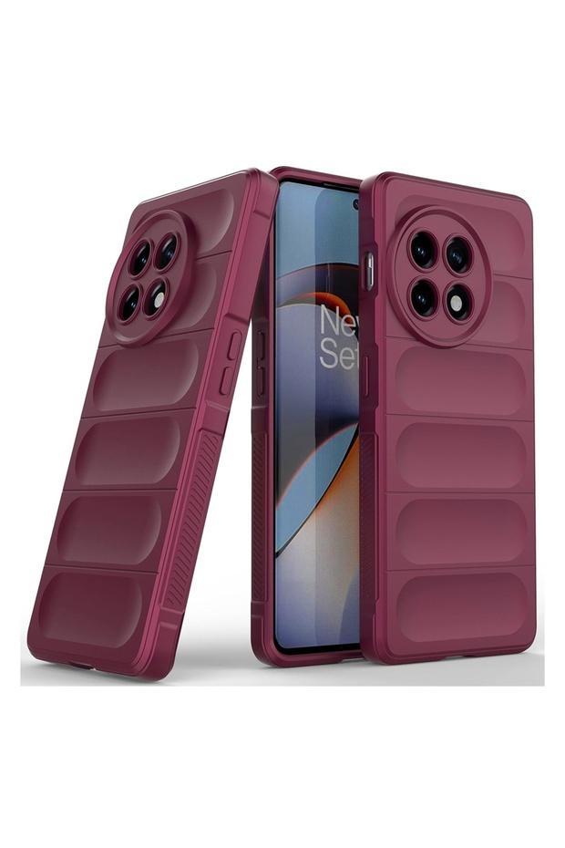 Buffer Case with Microfiber for OnePlus 13, Flexible TPU, Purple - 1