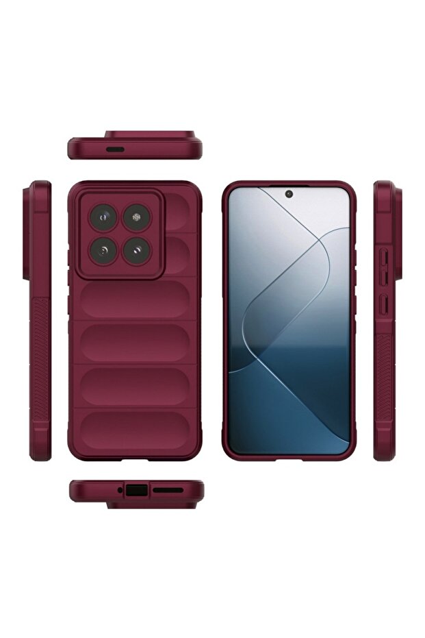 Buffer Case with Microfiber for Xiaomi 15, Flexible TPU, Purple - 2