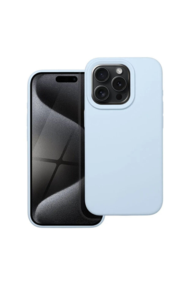 Case for Apple iPhone 16 Plus, Silicone, Microfiber, Light Blue - 1