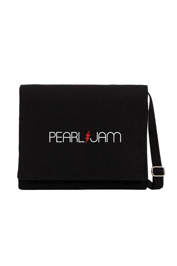 حقيبة ماسنجر من القماش باللون الأسود من Pearl Jam Lighting