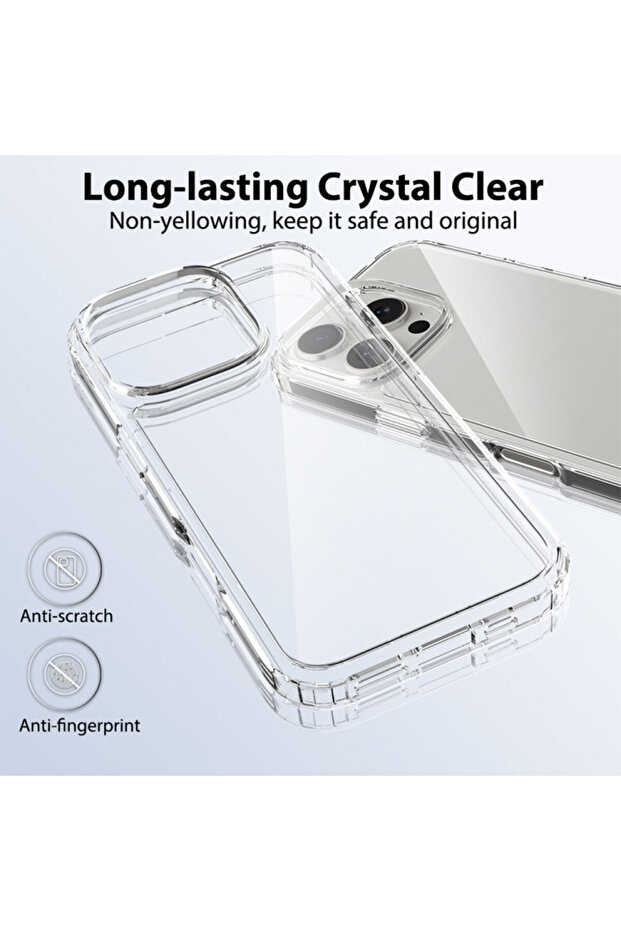 2mm Silicone Case for Apple Iphone 16 Pro, Transparent - 3