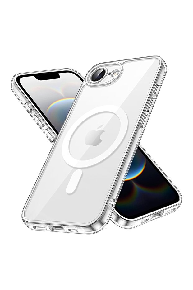 Husa de Protectie MagSafe pentru Apple iPhone 16e, ProCore Tech, Alb/Clear - 1