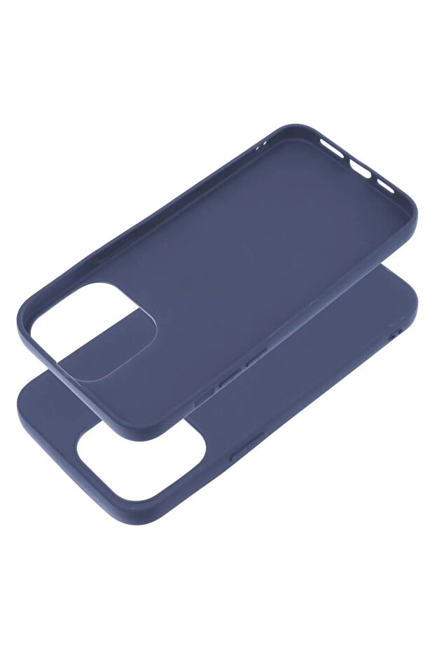 Silicone Case for Apple iPhone 15, Soft Feeling, Camera Protection, Blue - 2