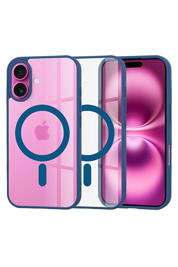 MagSafe Protective Case for Apple iPhone 16 Plus, ProCore Tech, Blue/Clear - 1