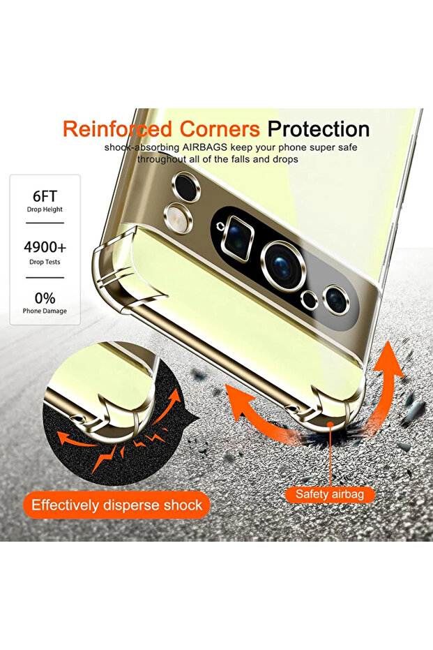 Husa Top-Grade AntiShock pentru Google Pixel 9 Pro, Transparent - 5