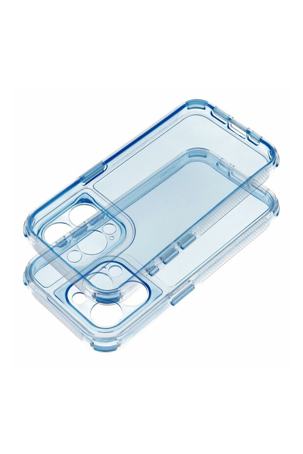 ArrayEX Lucid Case for Apple iPhone 16 Pro, AntiShock, Clear/Blue - 2