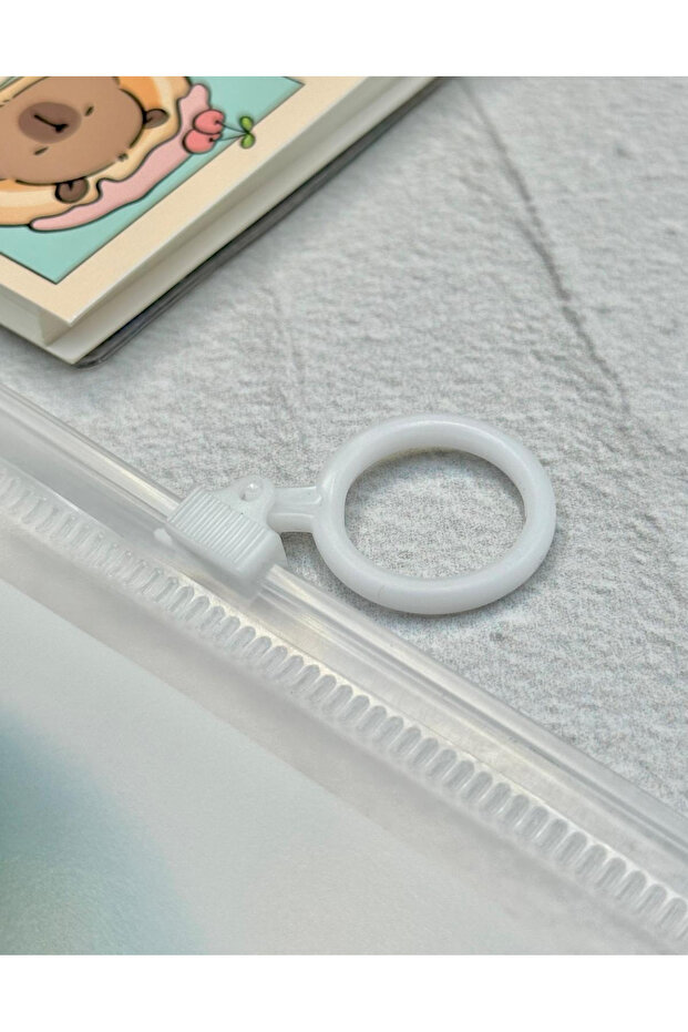 Rabbit Transparent Single Compartment A4 Zipper File Folder / Document File/Organizer Folder - 3