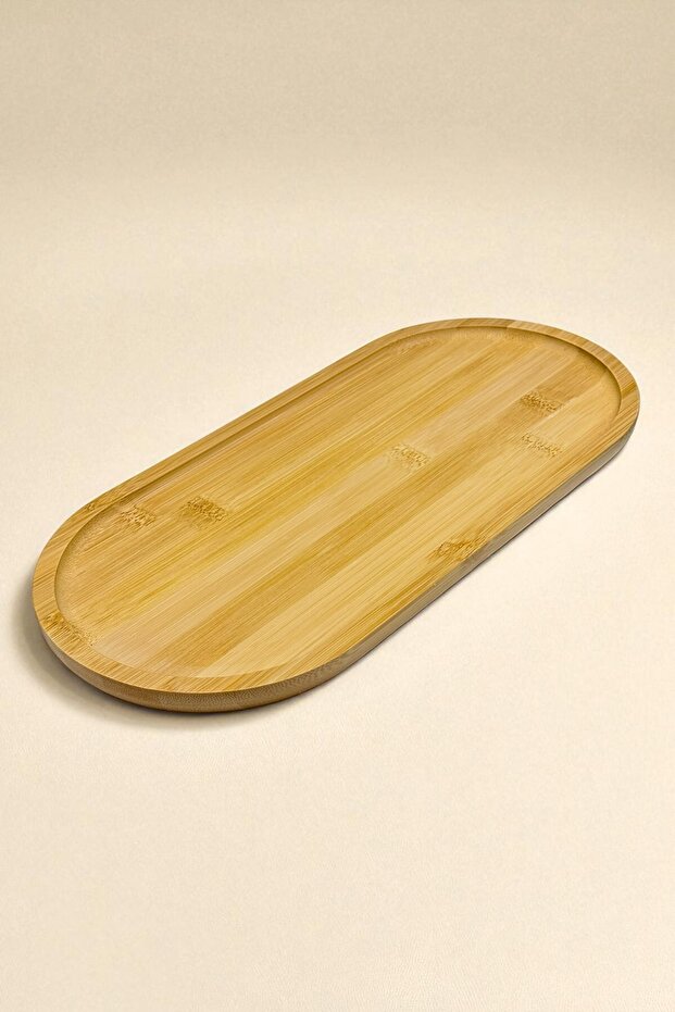 Bambu Oval Tepsi Sunumluk - 3