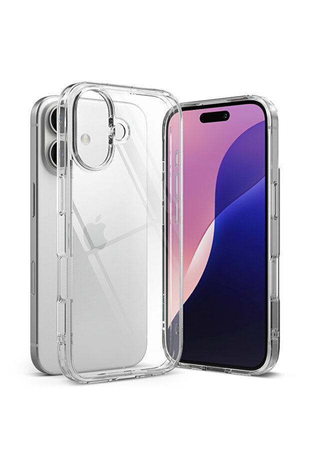 Crystal-Clear Case for Apple iPhone 16, Transparent - 1