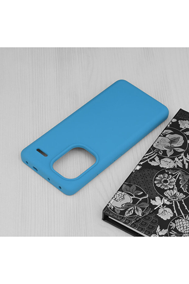 TPU Silicone Case for Xiaomi Redmi Note 13 Pro Plus, Microfiber Interior, Blue - 4
