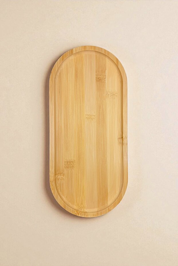 Bambu Oval Tepsi Sunumluk - 4