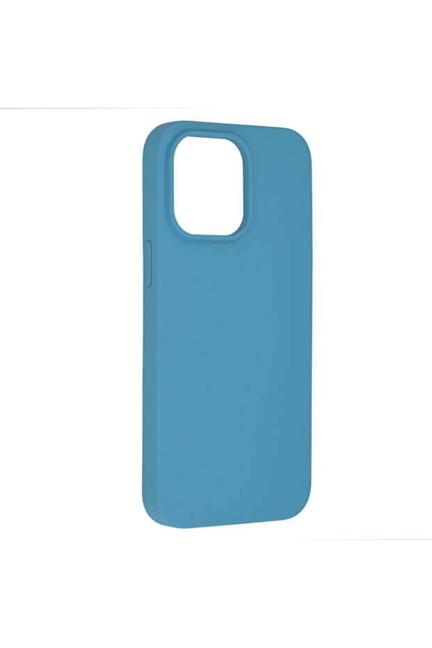 Double Structure Protective Case for iPhone 14 Pro Max, Microfiber, Royal Blue - 2