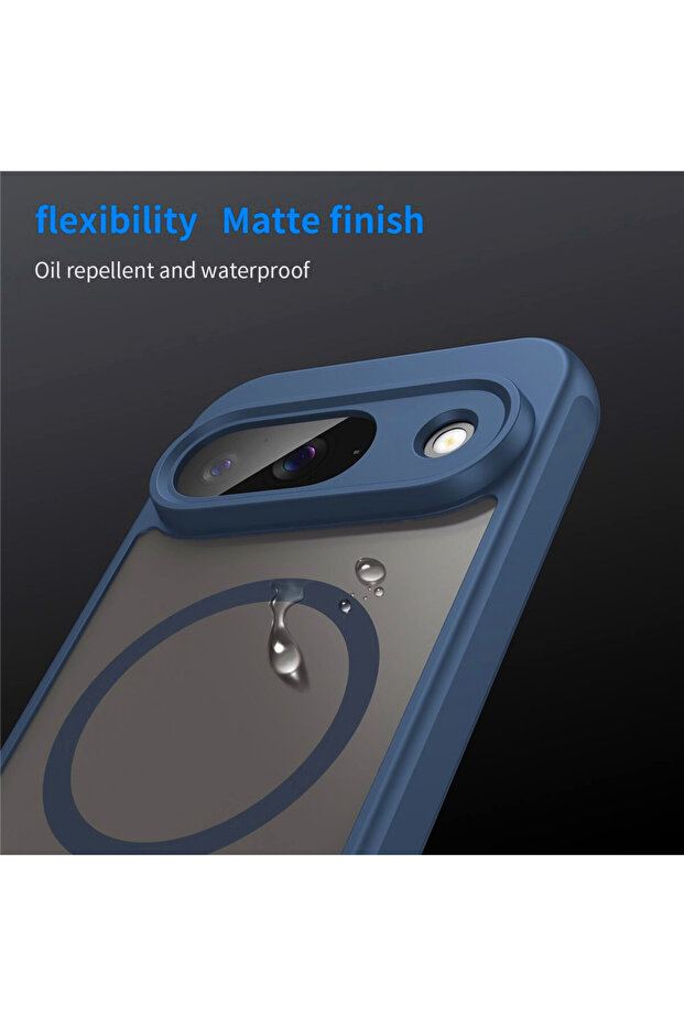 IcyAura Protective Case for Google Pixel 10, Shockproof, MagSafe Function, Blue - 3