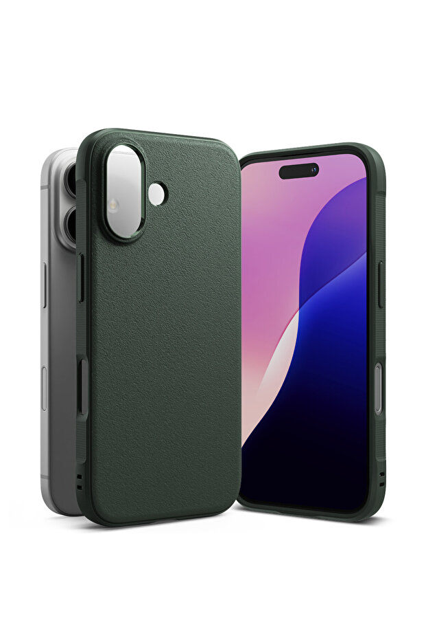 Protective Case for Apple iPhone 16 Plus, Bumper, Wireless Charging, Dark Green - 5