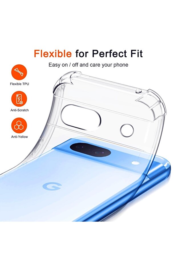 Husa Top-Grade AntiShock pentru Google Pixel 9a, Transparent - 2