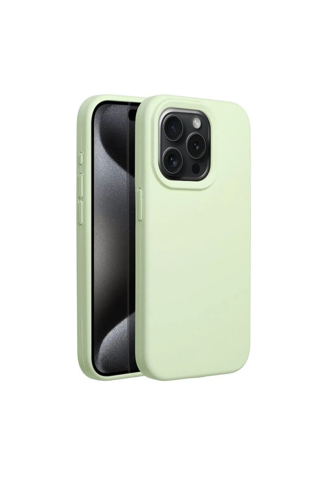 Case for Apple iPhone 16 Plus, Silicone, Microfiber, Light Green - 2