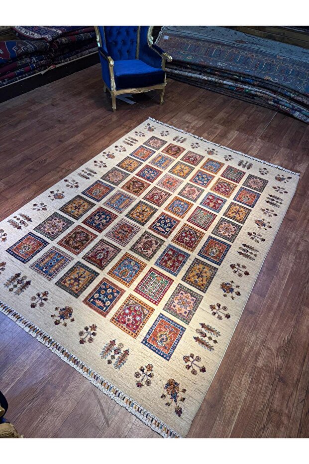 El dokuma Afgan halısı - 3