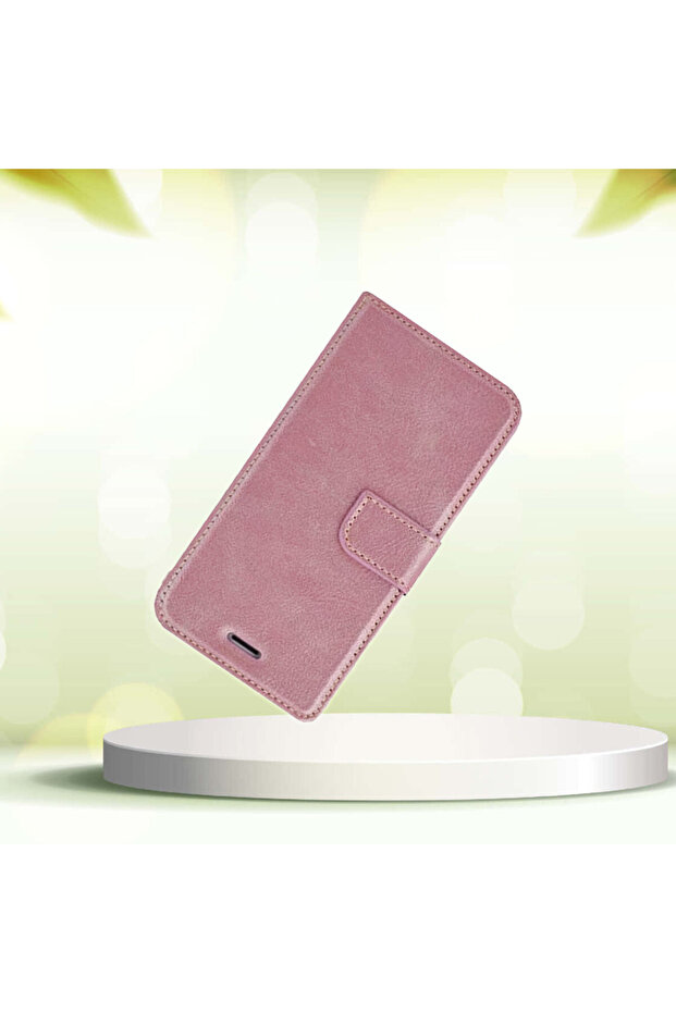 Handmade Flip Case for Samsung Galaxy A22 4G, Stand Function, Wallet, Rose - 5