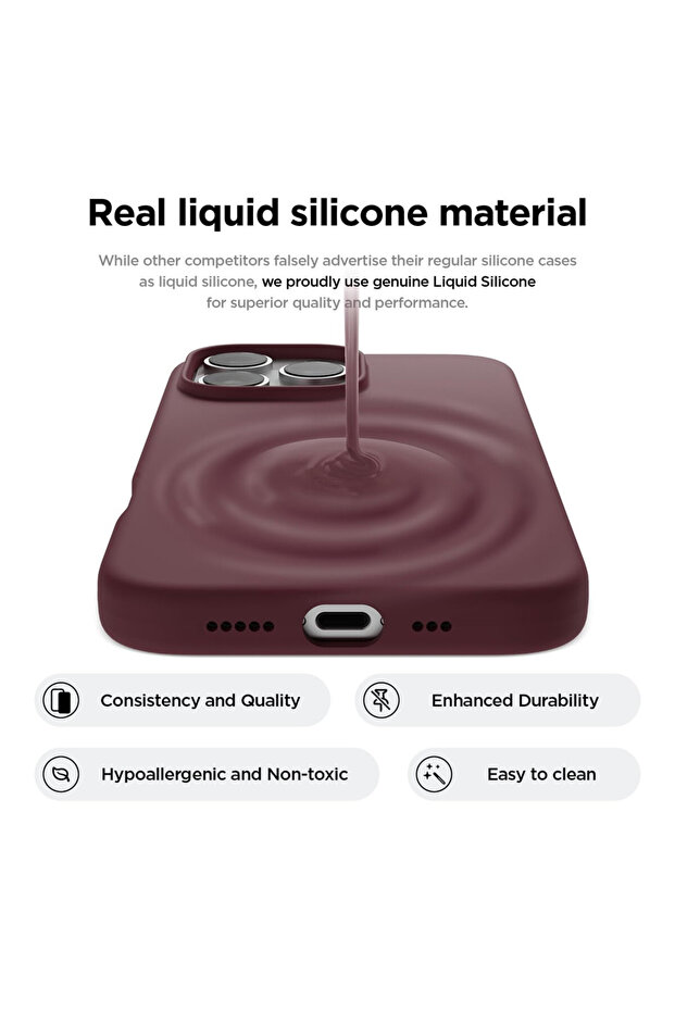 Smooth Silicone Microfiber Protective Case for Apple iPhone 16 Pro, Purple - 2