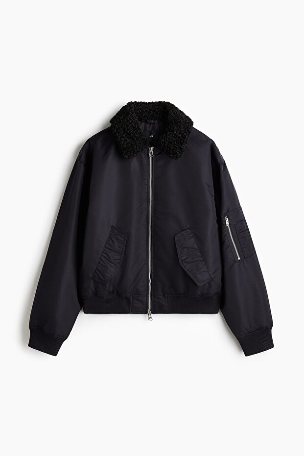 Naylon Pilot Ceketi Loose Fit - 4