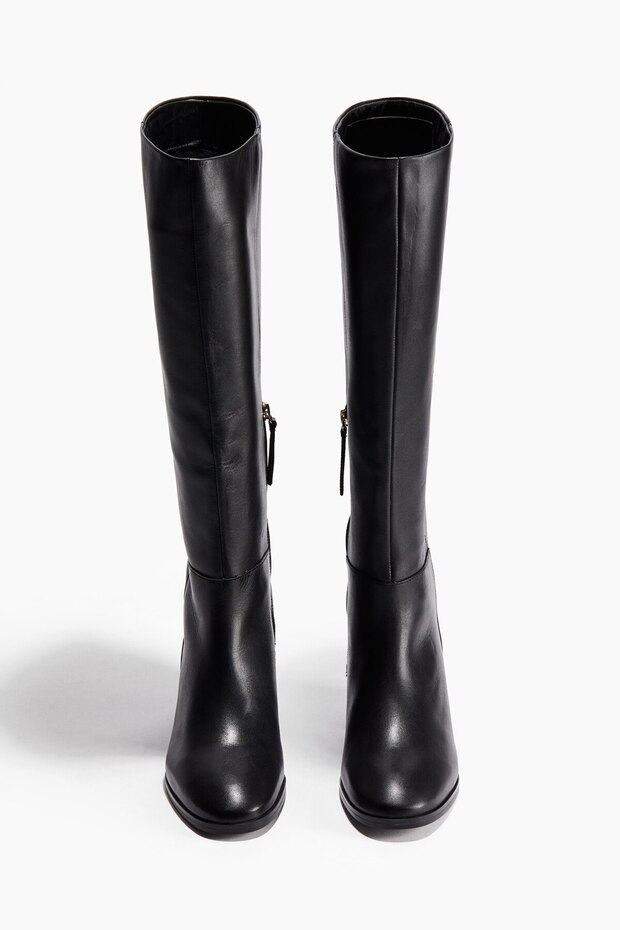 Diz Boyu Deri Çizme - 4