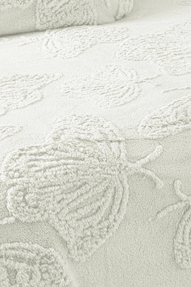 Butterfly Patterned Double Soft Wellsoft Blanket / Bedspread 230X250Cm |   Without Pillow - 3