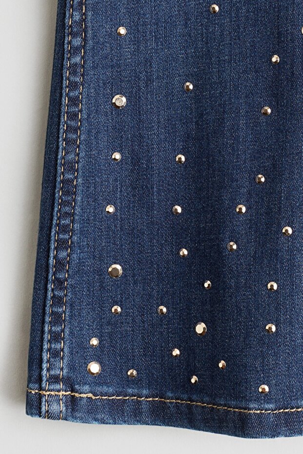 İşlemeli Jegging - 3