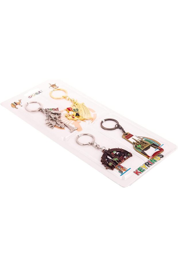 4 Pcs Dubai Multiple Designs Keychains - 2