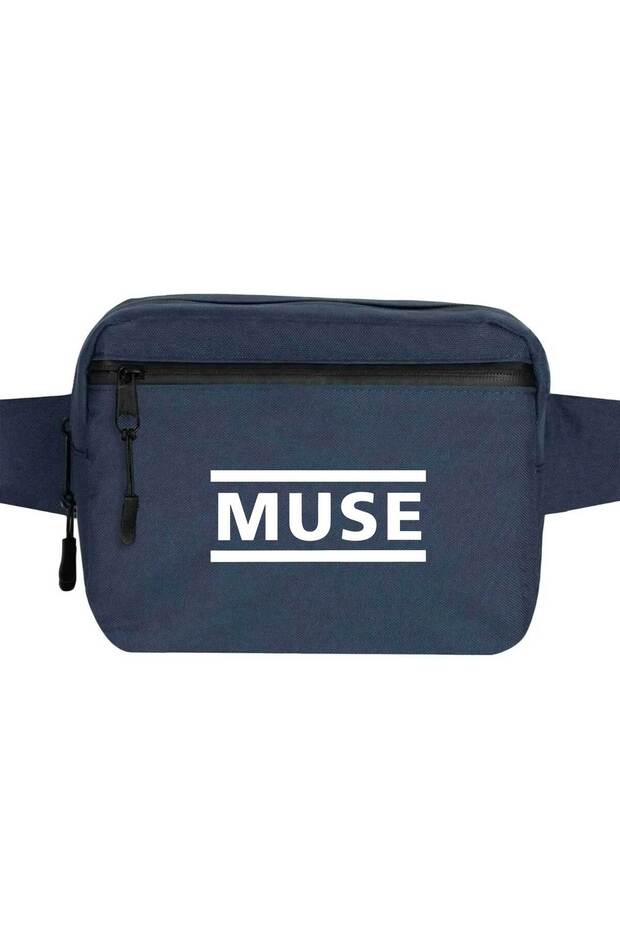 Muse Logo Waist Bag Navy Blue Color