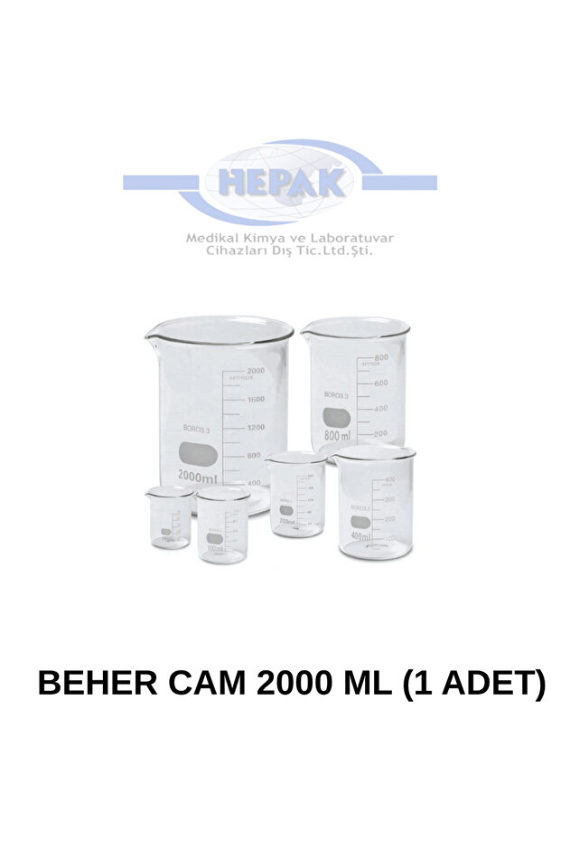 Beher Cam 2000 ML (1 Adet)