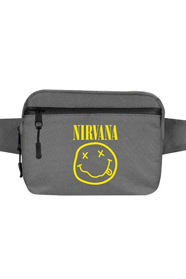 Сумка Nirvana Logo сірого кольору - 1