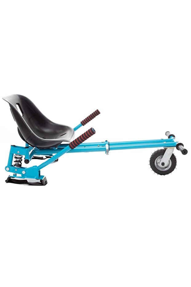 Hoverseat – Hoverkart Blue with double suspensions, compatible with any hoverboard, adjustable length - 2