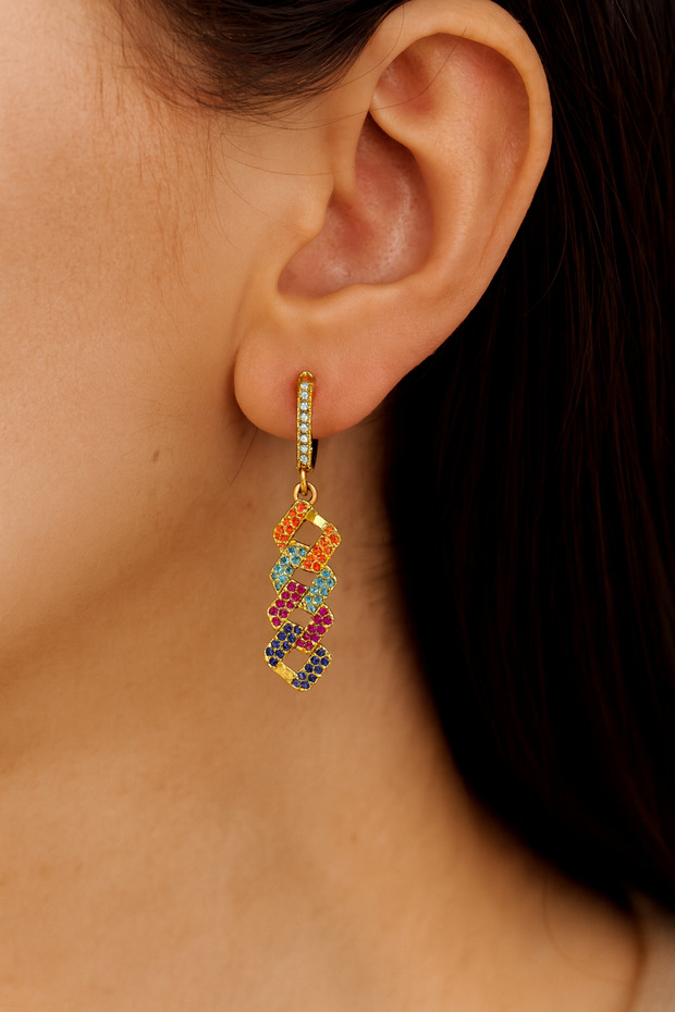 Popular Steel Rainbow Earrings